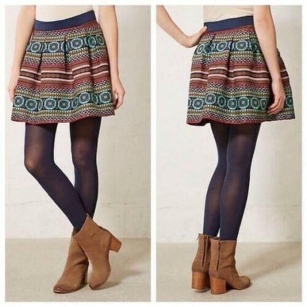 Anthropologie Nomad Morgan Carper Iremel Skirt - 0